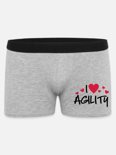 Agility - Men's Boxer Shorts - heather grey