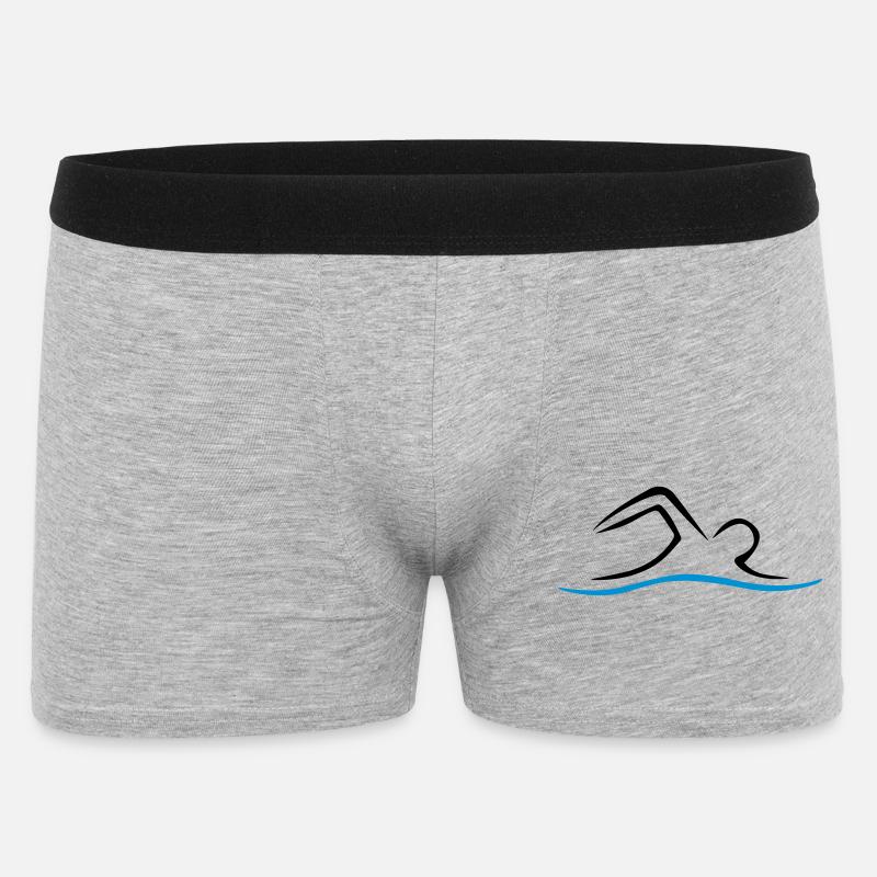 SCHWIMMEN - Männer Boxer Shorts - Grau meliert