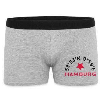 Hamburg - Men's Boxer Shorts - heather grey - Front
