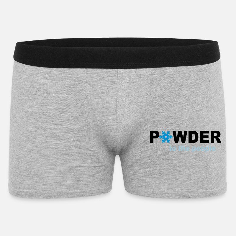 Schnee - Männer Boxer Shorts - Grau meliert