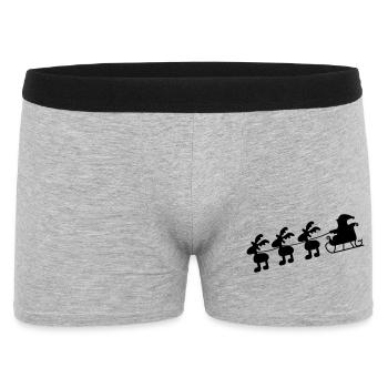 Noël - Boxer Homme - gris chiné - Devant