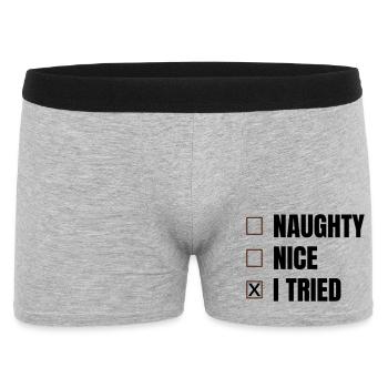 Christmas - Men's Boxer Shorts - heather grey - Front