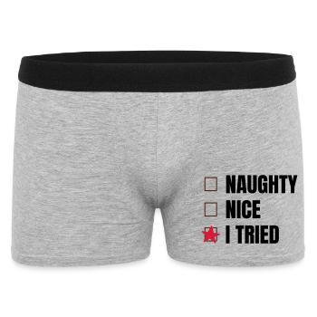 Christmas - Men's Boxer Shorts - heather grey - Front