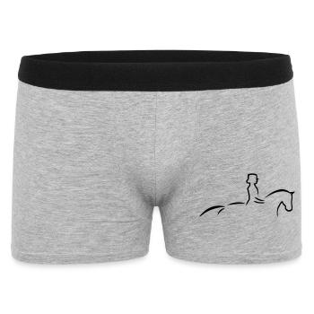 6061912 121420594 dressage horse2 ai - Men's Boxer Shorts - heather grey - Front