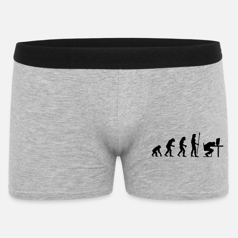 evolution_pc_4 - Men's Boxer Shorts - heather grey