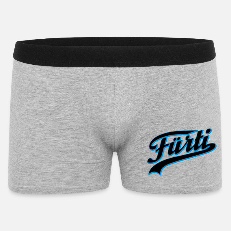 Fürti Schatten - Männer Boxer Shorts - Grau meliert