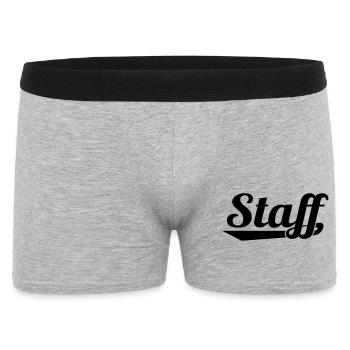 2541614 127337063 STAFF - Männer Boxer Shorts - Grau meliert - Vorne
