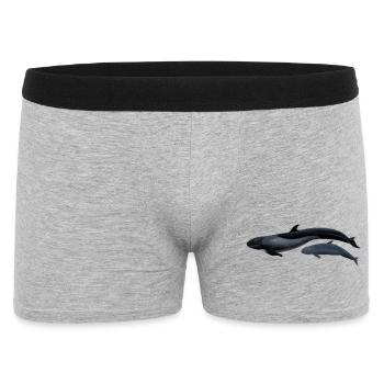 False killer whale - Fausse orque - False killer whale - Men's Boxer Shorts - heather grey - Front