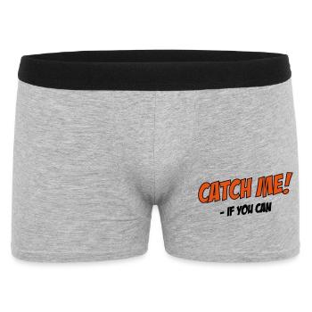 2541614 14881225 catch me - Men's Boxer Shorts - heather grey - Front