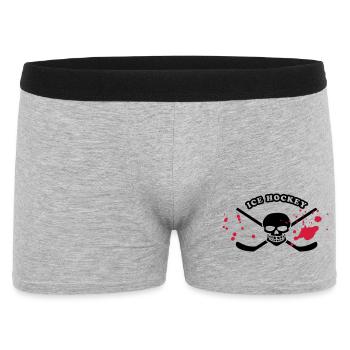 hockey - Boxer Homme - gris chiné - Devant