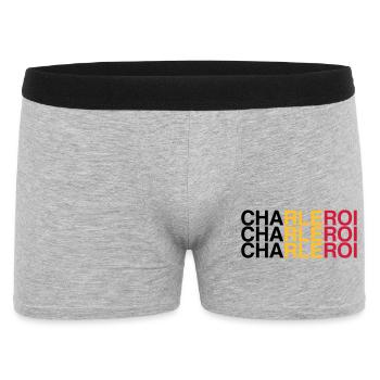 CHARLEROI Belgium Belgium Flag - Men's Boxer Shorts - heather grey - Front