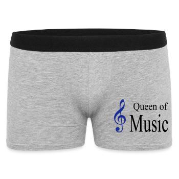 music - Men's Boxer Shorts - heather grey - Front