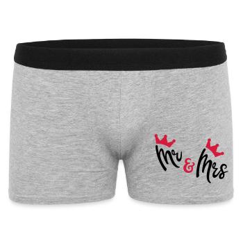 wedding - Men's Boxer Shorts - heather grey - Front