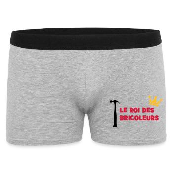 Le Roi des Bricoleurs - Boxer Homme - gris chiné - Devant