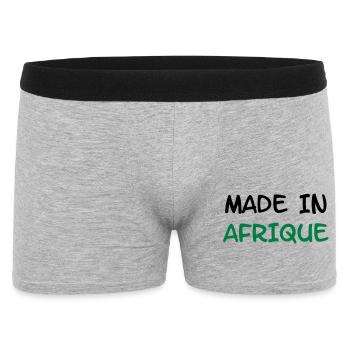 Made in AFRIQUE ! - Boxer Homme - gris chiné - Devant