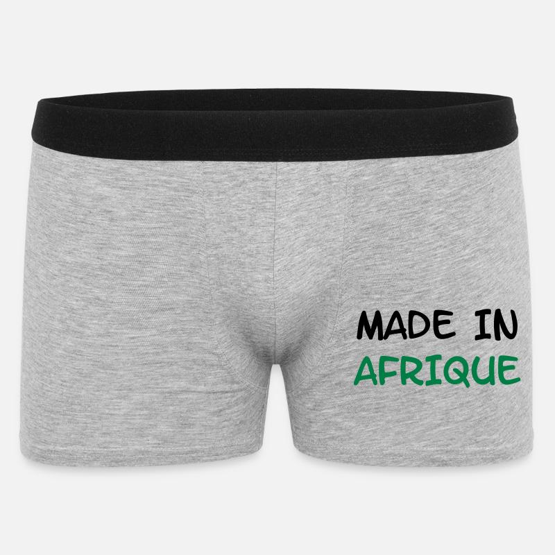 Made in AFRIKA! - Männer Boxer Shorts - Grau meliert