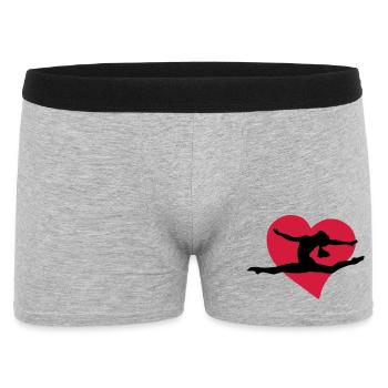 Gymnastic heart - Men's Boxer Shorts - heather grey - Front