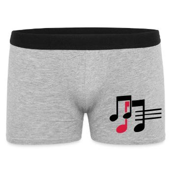 music - Men's Boxer Shorts - heather grey - Front