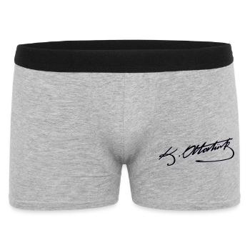 Mustafa Kemal Ataturk imza - Boxer Homme - gris chiné - Devant