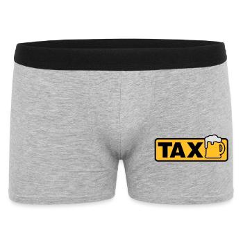 Taxi bière - Boxer Homme - gris chiné - Devant