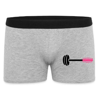 Icône de peigne rose néon - Boxer Homme - gris chiné - Devant