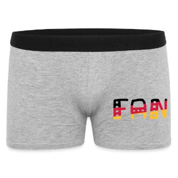 FAN - Shirt Deutschland - Männer Boxer Shorts - Grau meliert - Vorne
