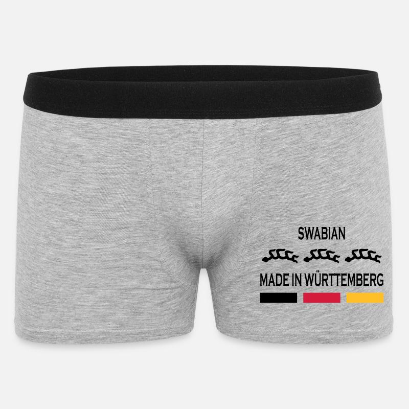 Made in Württemberg - Männer Boxer Shorts - Grau meliert