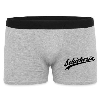 Schickeria - Männer Boxer Shorts - Grau meliert - Vorne