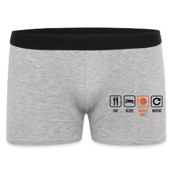 basketballer - Boxer Homme - gris chiné - Devant