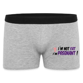 pregnancy - Men's Boxer Shorts - heather grey - Front