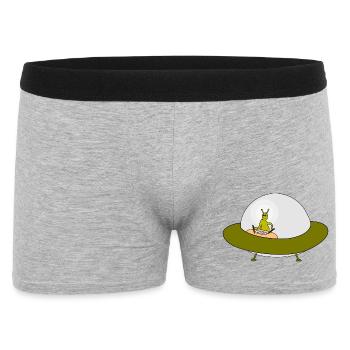 Motif d’amitié OVNI extraterrestre - Boxer Homme - gris chiné - Devant