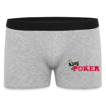 poker - Boxer Homme - gris chiné - Devant