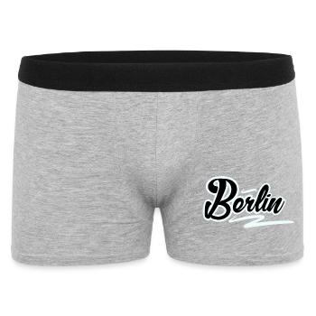 Berlin - Boxer Homme - gris chiné - Devant