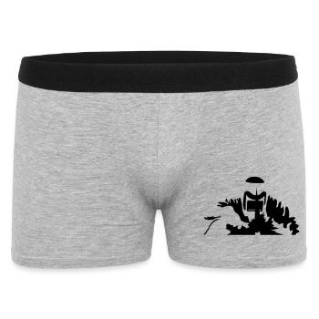 welder - Men's Boxer Shorts - heather grey - Front