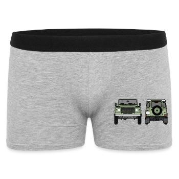 Verteidiger - vorne und hinten - Männer Boxer Shorts - Grau meliert - Vorne