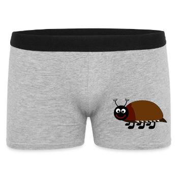 Playful bug illustration for kids - Men's Boxer Shorts - heather grey - Front
