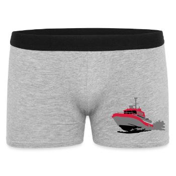 rescue boat - Men's Boxer Shorts - heather grey - Front