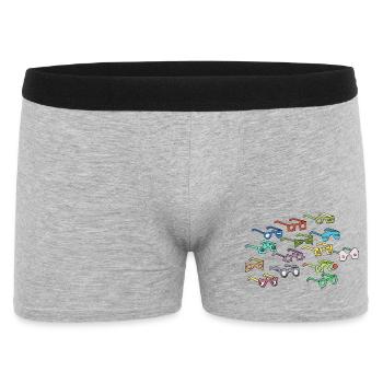 Kaleidoskop Sonnenbrillen Muster - Männer Boxer Shorts - Grau meliert - Vorne