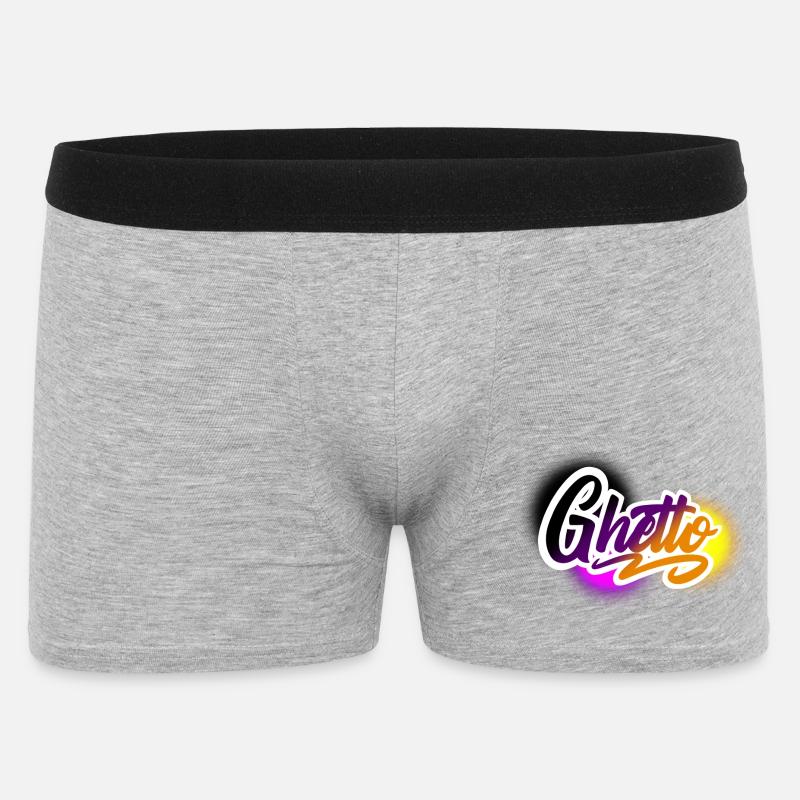 Ghetto - Männer Boxer Shorts - Grau meliert