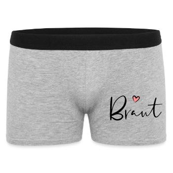 Bride heart hen party gift - Men's Boxer Shorts - heather grey - Front