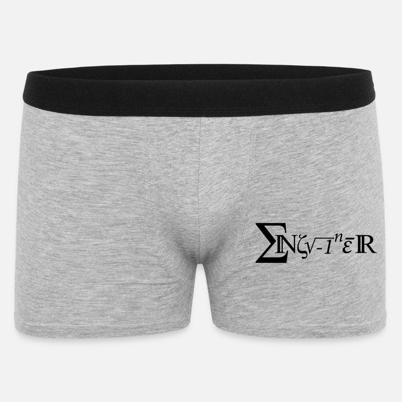 Engineer - Männer Boxer Shorts - Grau meliert