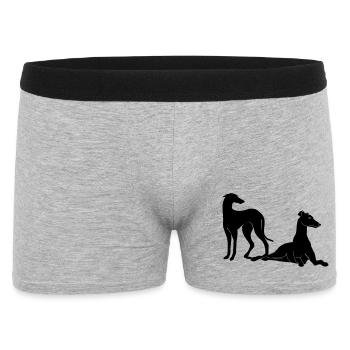 Gruppe Galgos - Männer Boxer Shorts - Grau meliert - Vorne