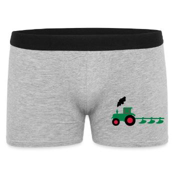 tractor plow - Men's Boxer Shorts - heather grey - Front