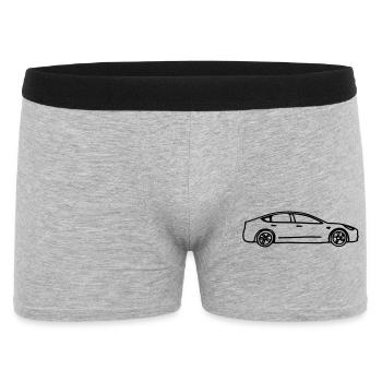 Modèle dessiné 3 - Boxer Homme - gris chiné - Devant
