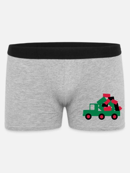 véhicule - Boxer Homme - gris chiné
