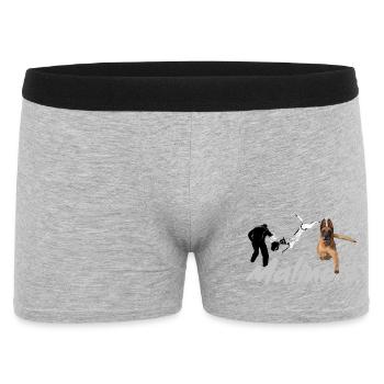 Malinois,Hundesport,Diensthund,Mali,Schäferhund - Männer Boxer Shorts - Grau meliert - Vorne