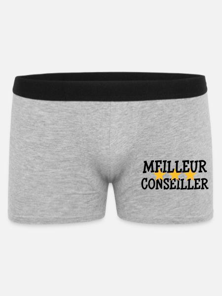 Meilleur Conseiller - Boxer Homme - gris chiné