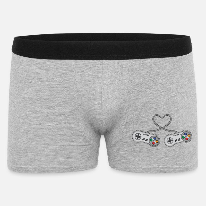 DreamTeam Controller Une console de jeu - Boxer Homme - gris chiné
