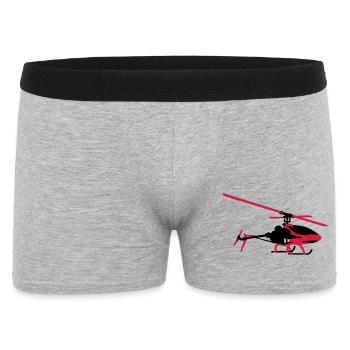 modèle d'hélicoptère - Boxer Homme - gris chiné - Devant