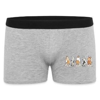 Funny Horses - Cheval - Chevaux - Boxer Homme - gris chiné - Devant